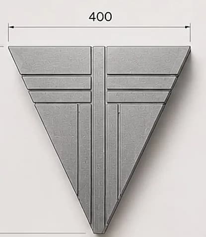 Piramide in alluminio - Thumbnail 2