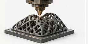 Pezzo a struttura reticolare prodotto tramite stampa 3D in sabbia
