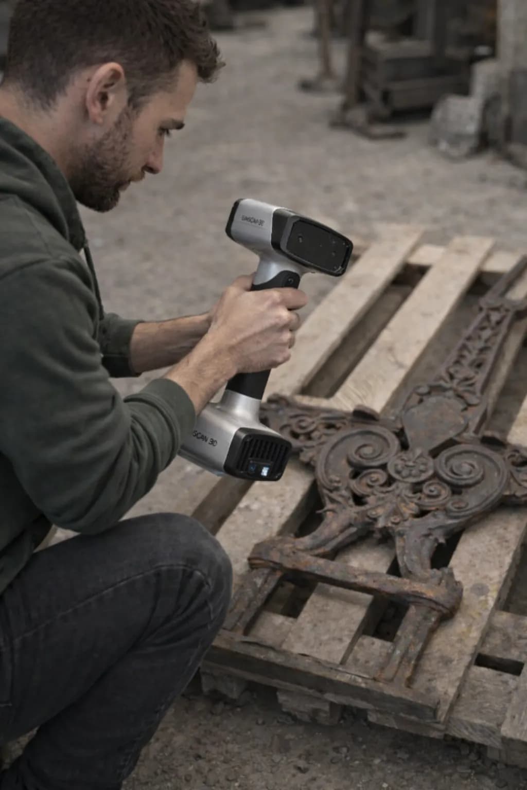 Scansione 3D del pezzo esistente 1