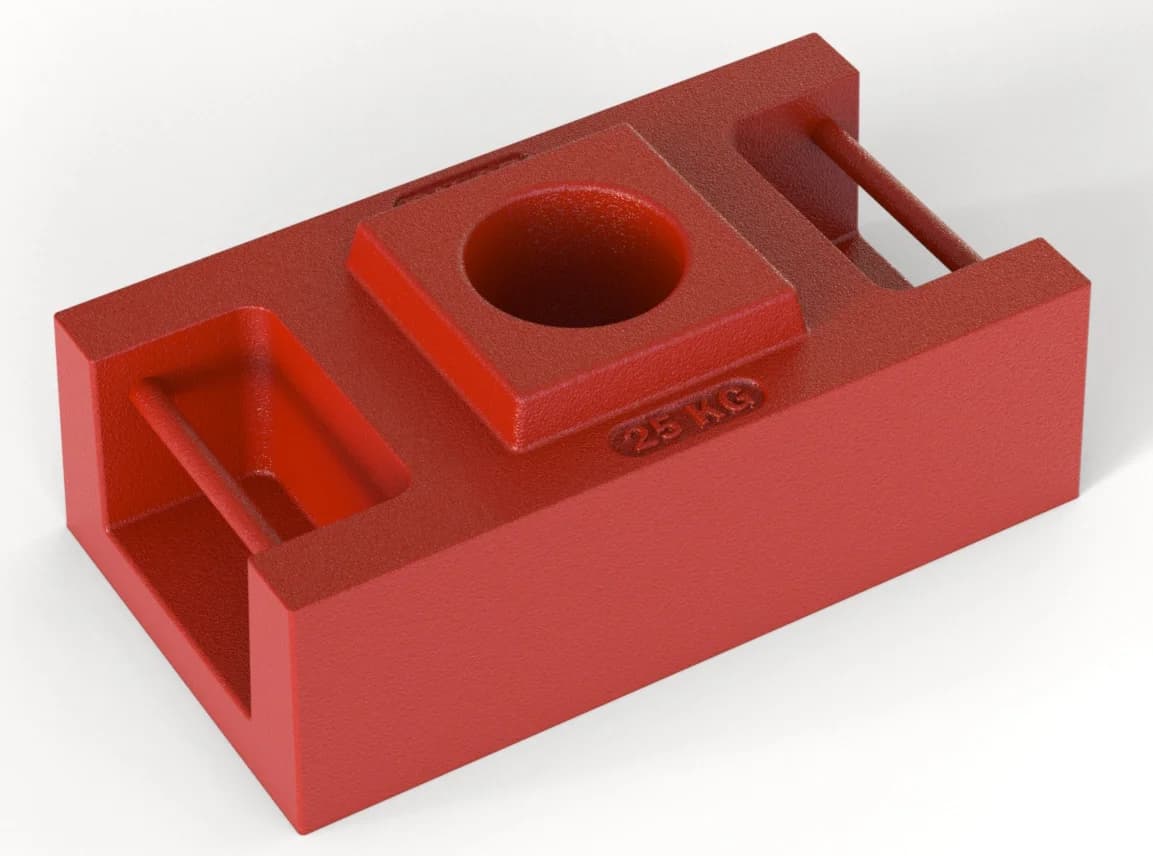Contropeso ponteggio 25 kg 300x170x115mm