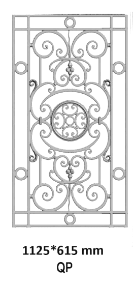 Griglia della porta in ghisa — Riferimento QP - Thumbnail 2