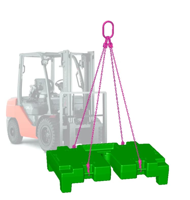 Massa di zavorra VGP di 1000 KG