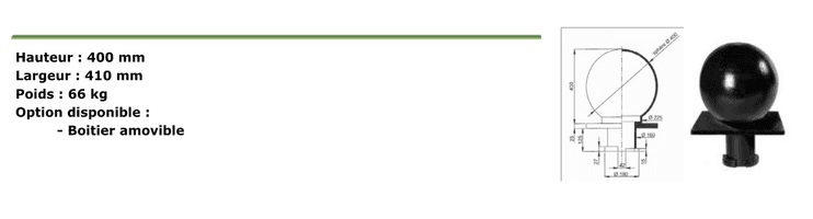 Bola sferica su placca