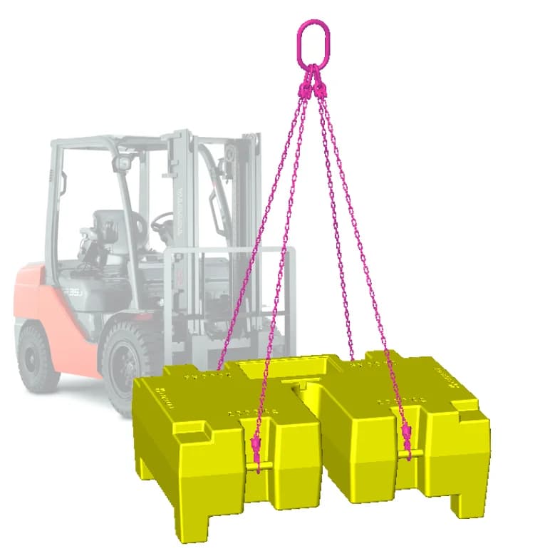 Massa di zavorra VGP di 2000 KG