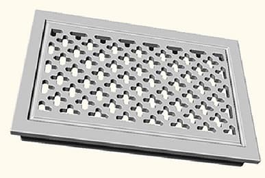 Griglia rettangolare mattonella 220x160