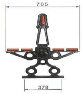 Piede del banco della città di Parigi doppio