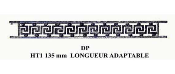 Barra di supporto per finestra in ghisa — rif DP